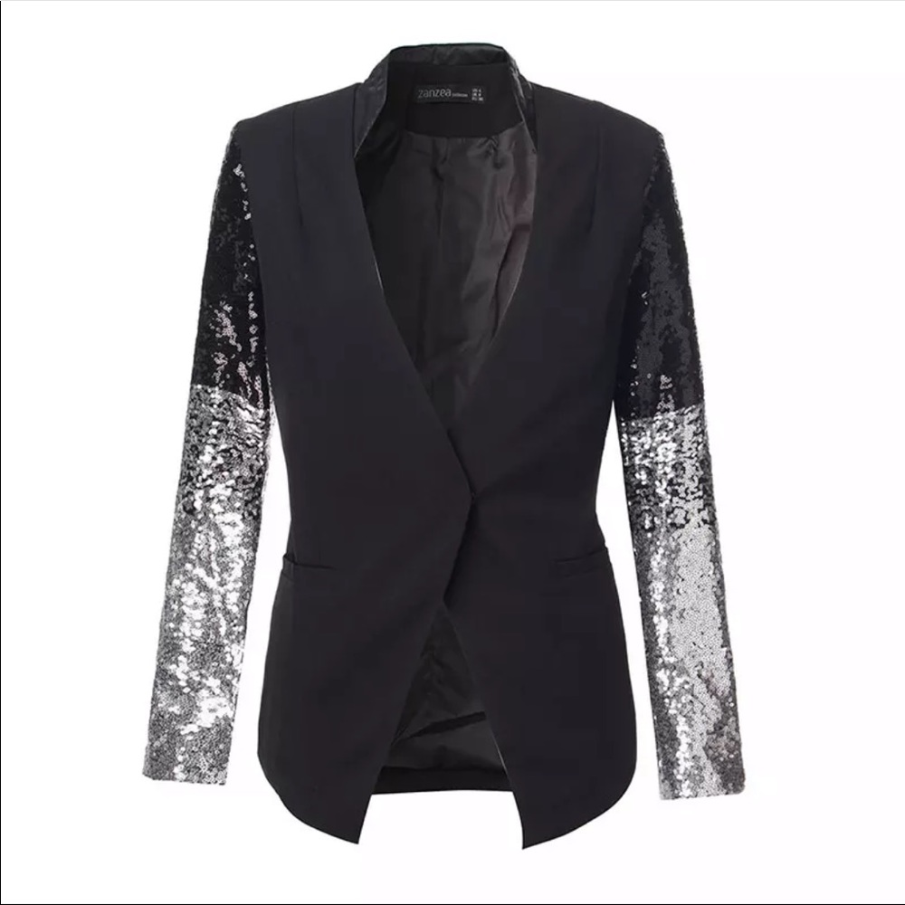 Zanzea Women’s sequin Blazer sz M